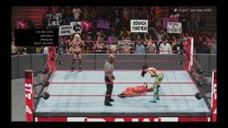 PWG Bayley And Alexa Bliss VS Ruby Riott and Bianca Belair