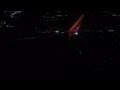 Red eye landing into Detroit B737