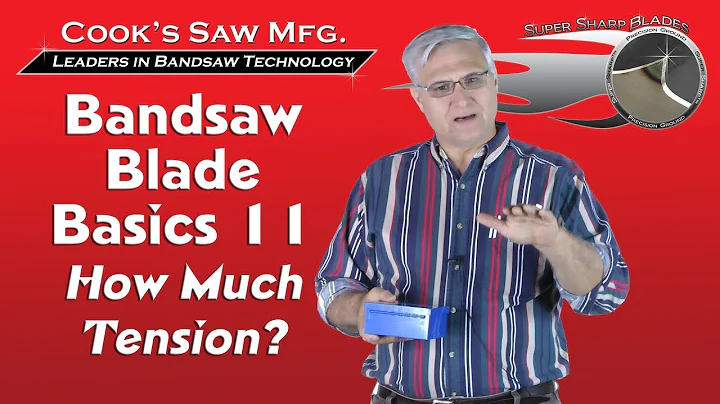 Sawmill Bandsaw Blade Basics 11 - How much tension...