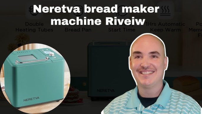 Neretva Bread Maker Machine, 15-in-1 2LB Automatic Breadmaker with Gluten  Free Sourdough Setting, Auto Nut Dispenser (Beige)