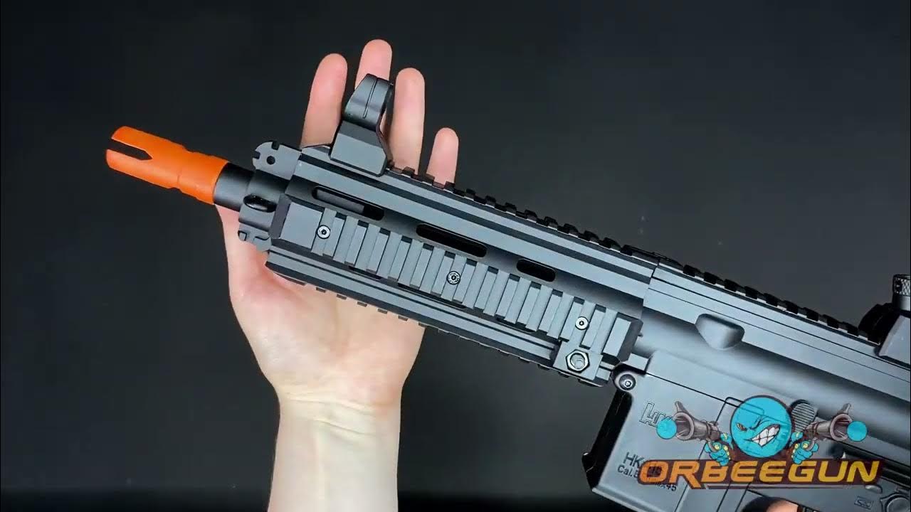Гидробольный автомат HK416C: пошаговая сборка и тестовая стрельба - YouTube