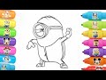 Minions Drawing for Kids 🎨 Easy Coloring Tutorial