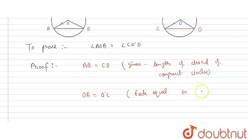 Prove that equal chords of congruent circles subtend equal angles at their centre.  | 9 | CIRCLE...