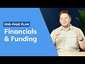 How to Create Simple Financial Projections - One-Page Plan | Part 4