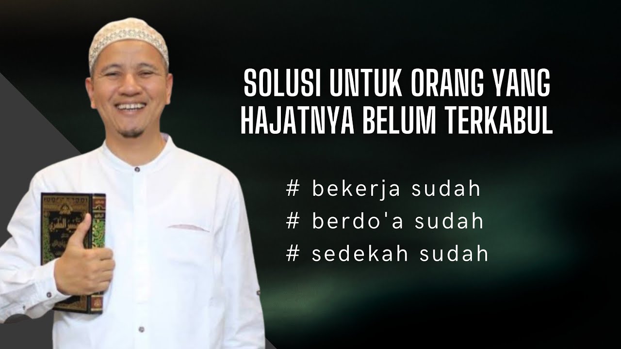 Amalan memudahkan terkabulnya do'a. Habib Novel Alaydrus