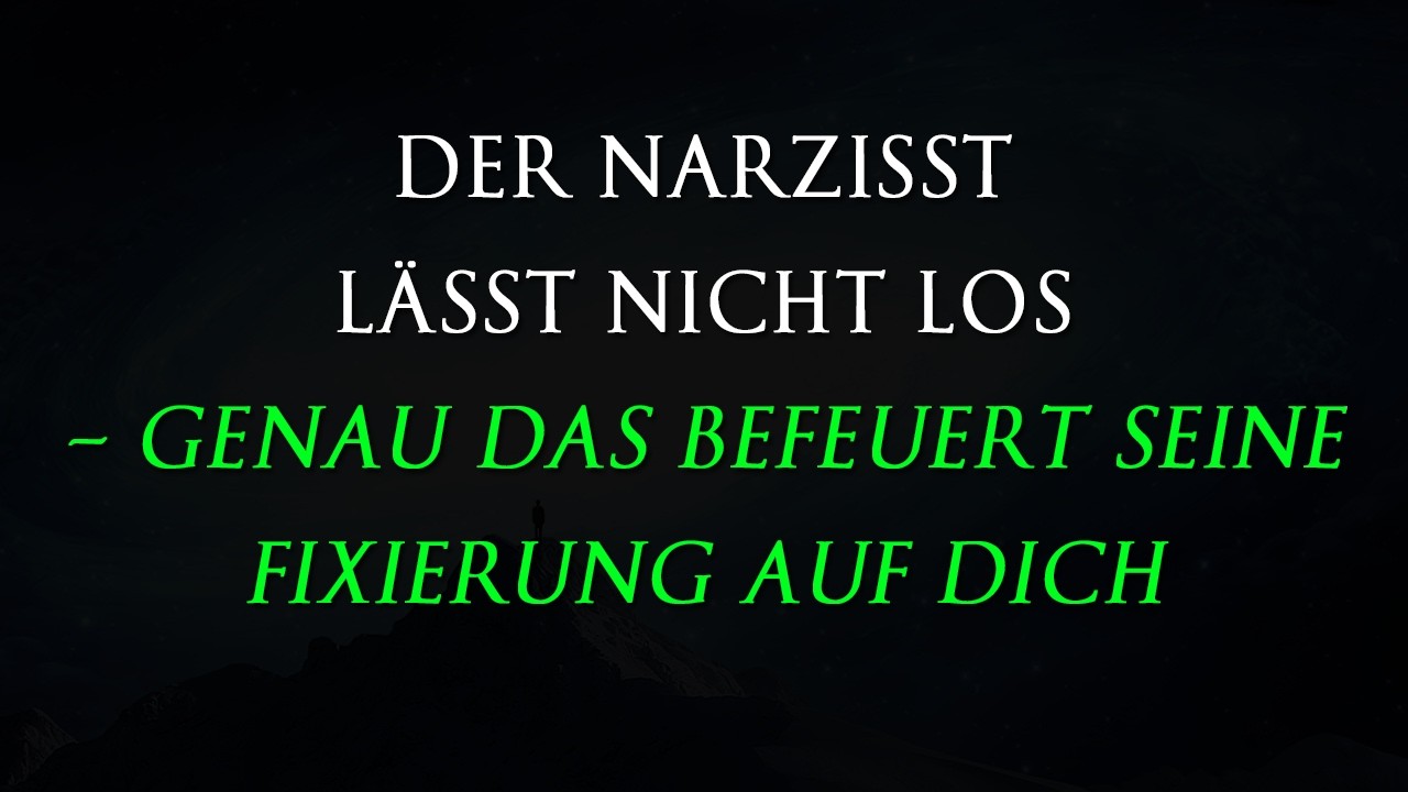 Warum Narzissten dich nicht loslassen können – und warum genau das sie besessen macht  | Narzissmus