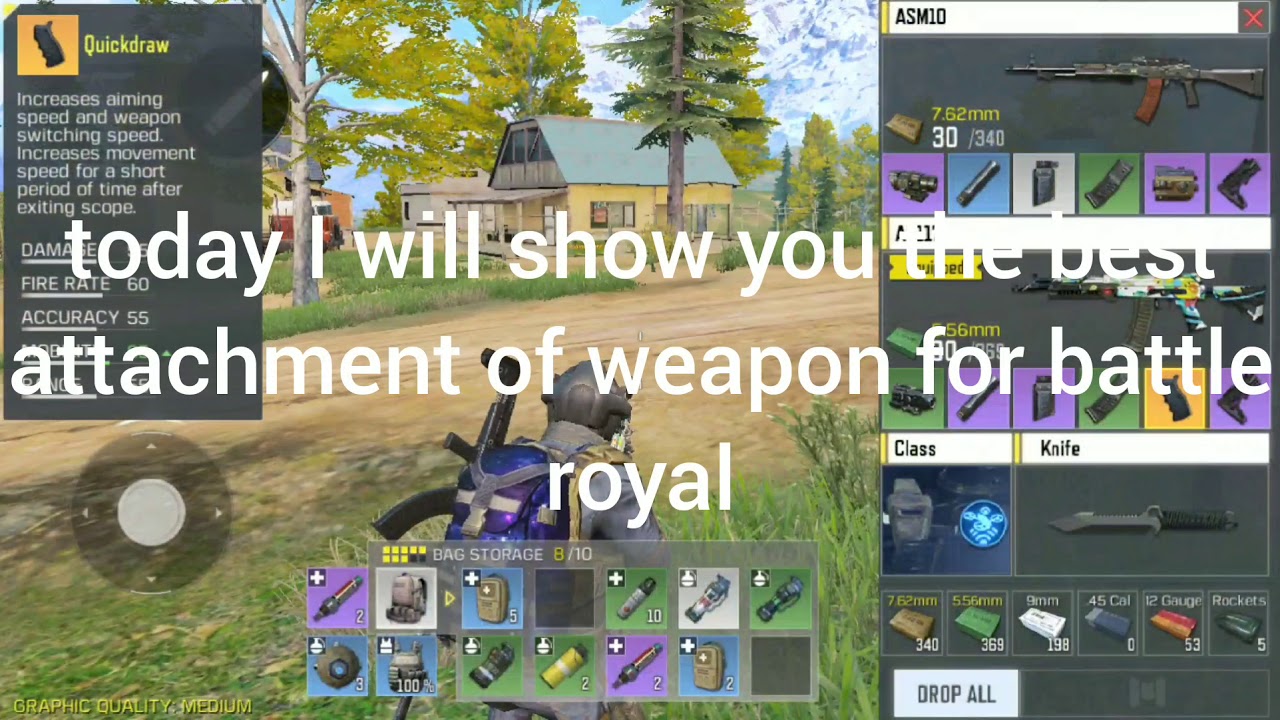 Best Weapon attachment in COD mobile Battle Royal - YouTube