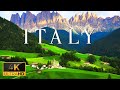 Flying over italy 4k u soothing piano music with stunning beautiful nature film for relaxation