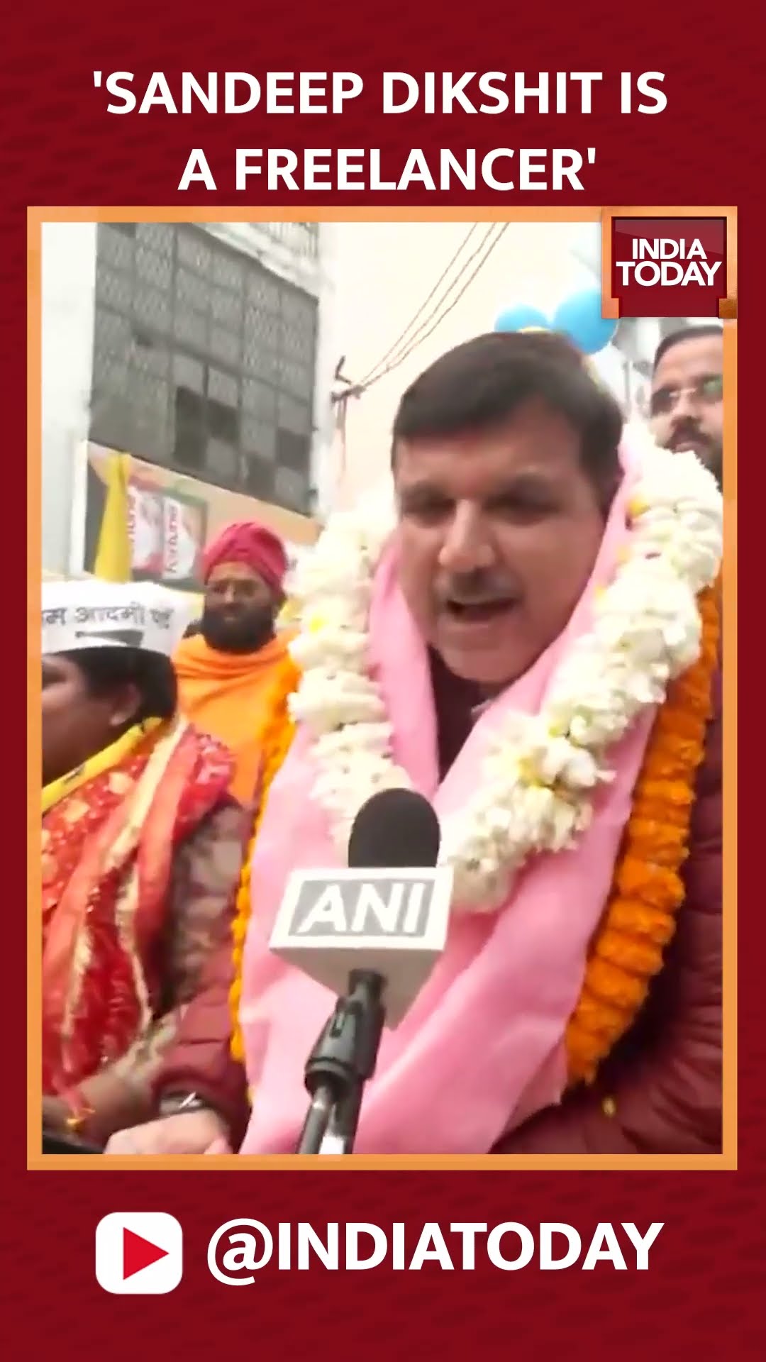 AAP Leader Sanjay Singh Slams Congress Leader Sandeep Dikshit, Calls Him a 'Freelancer' #shorts