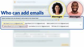 Share a Gmail label: Add permissions to allow someone to add new emails into your shared Gmail label