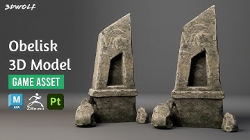 Environment Modeling in Maya, Zbrush & Substance Painter | Game Asset Modeling Tutorial | pt.1