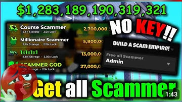 [💳INF] Build a Scam Empire script - get all Scammer , infinite cash
