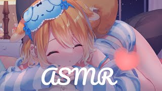 【ASMR】寝る前にキモチイイひと時♡耳かき&囁き雑談 ♡【睡眠導入 / Triggers for Sleep / ear cleaning】