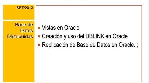 Replicacion en Oracle