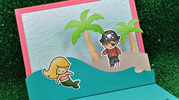 Intro to Ocean Hillside Pop Up Add On + a card from start to finish