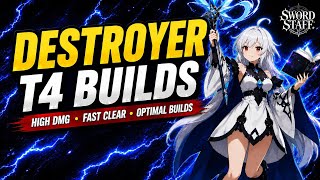 Destroyer - T4 Skillbuilds【Sword x Staff】