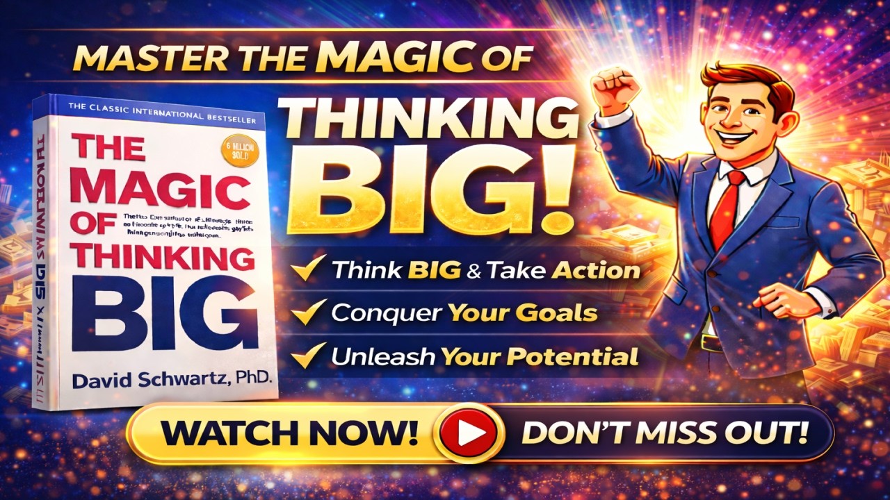 Why 99% of People Stay Poor |The Magic of Thinking Big Full Summary| Audiobook Insights
