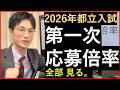 【都立入試】第一次応募倍率が出たので解説する(2026年)