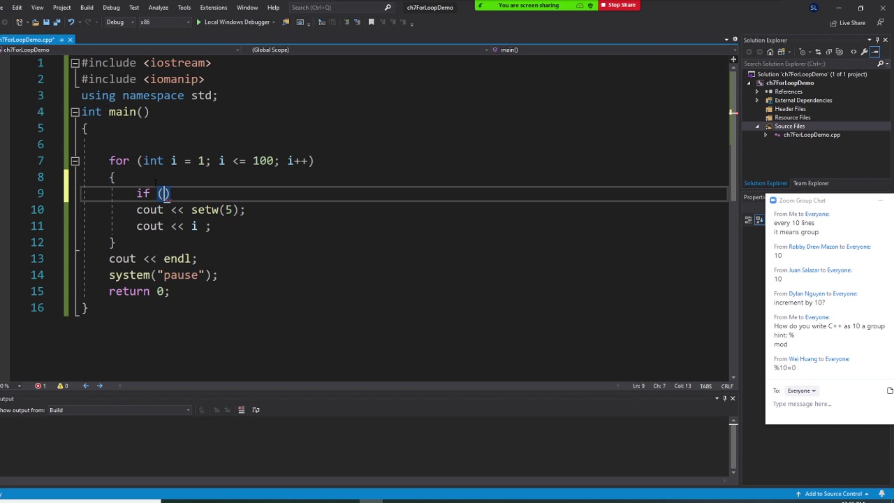 C++ programming FOR LOOP and mod function - YouTube