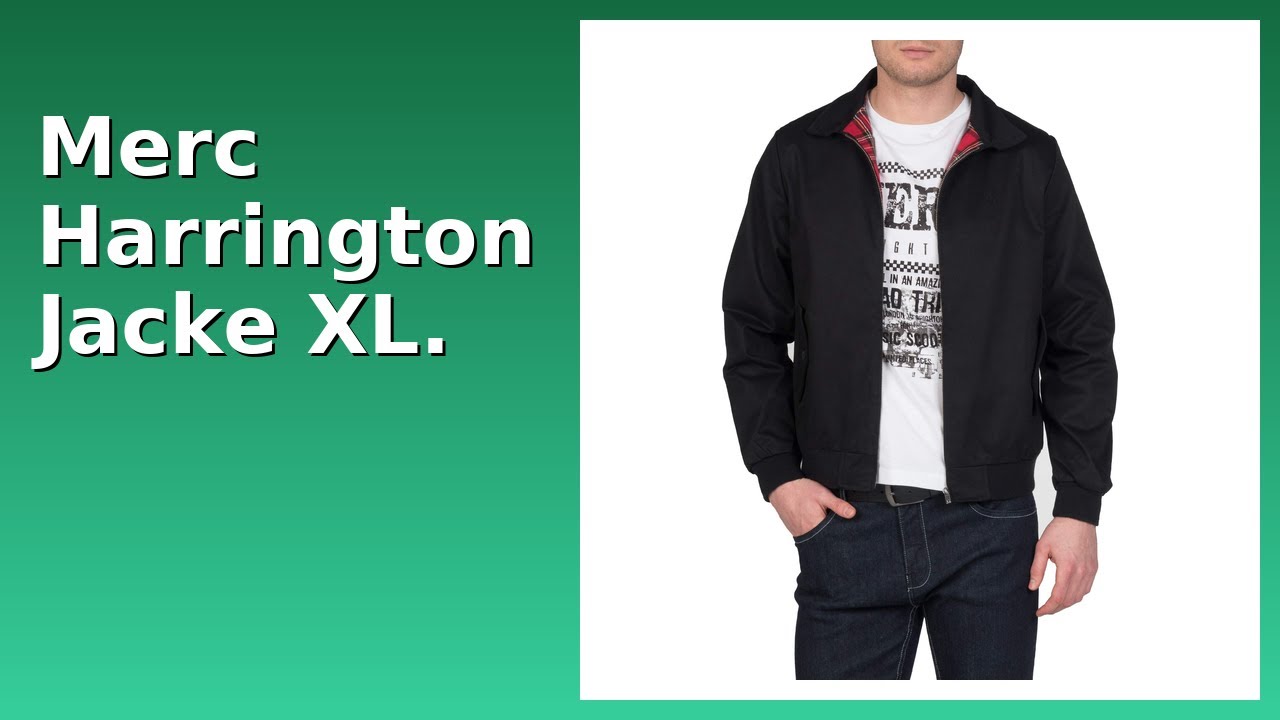 BEWERTUNG (2025): Merc Harrington Jacke XL.. WESENTLICHE Einzelheiten
