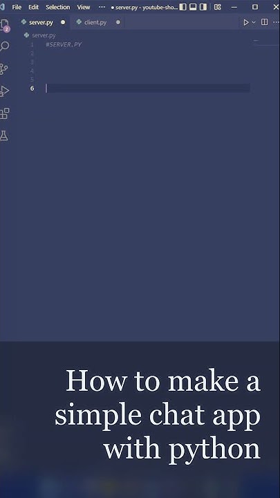 Simple chat app in Python #coding #python #programming #easy #funny # ...