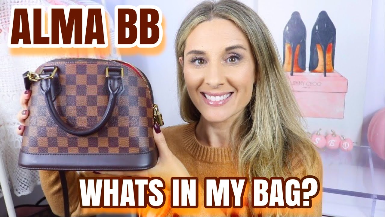 LOUIS VUITTON ALMA BB REVIEW & WHAT'S IN MY BAG?!