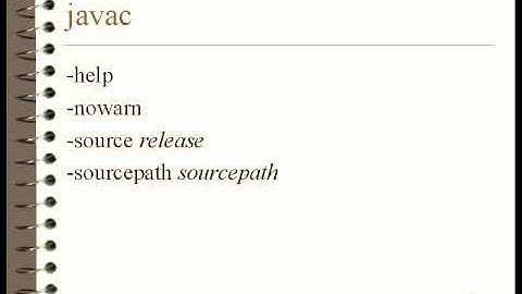 Lesson1 Command Line Options for Javac