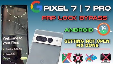 All Google Pixel Frp Lock Remove-2025/Google Pixel 7/7 pro Frp bypass Android 14 | Setting no open✅