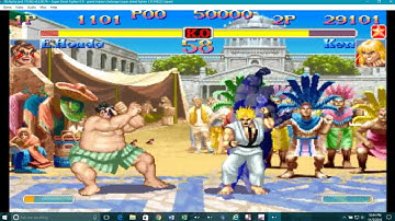 Super Street Fighter II Turbo (Ken Glitched fireball)