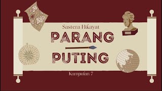 Sastera Hikayat Parang Puting Bss3173 Prosa Melayu Kumpulan C
