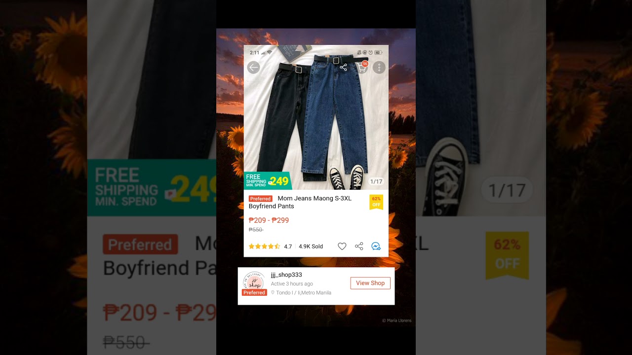 affordable mom jeans and trousers in shopee