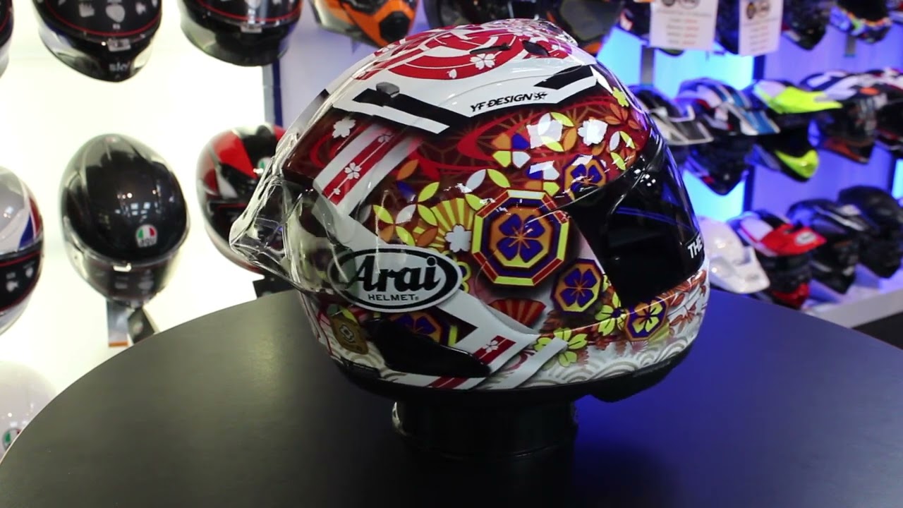 Arai RX-7V Evo Nakagami GP3 Helmet - YouTube