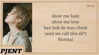 BTS - Normal (Korean ver.) (Explicit ver.) Easy Lyrics