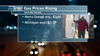 Gas prices continue to rise in metro Detroit