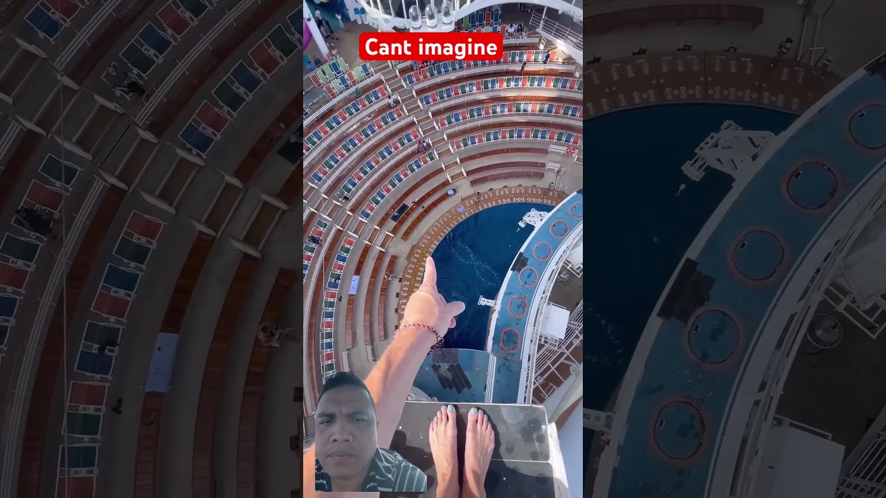 Cant imagine #cruiseship #divng #cruise #royalcaribbean #cruiselife #msccruises #highdive #diving