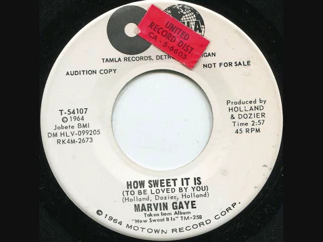 Marvin Gaye - How Sweet It Is To Be Loved By You - YouTube