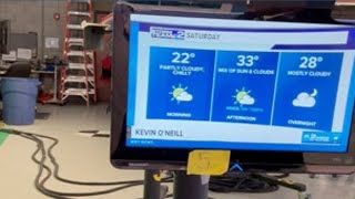 Partly cloudy and chilly today