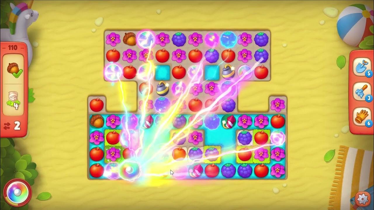 Gardenscapes level 110 11 Moves No Boosters YouTube