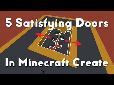 With The Create Mod You Can Make Every Door Satisfying Moddedminecraft With The Create Mod You Can Make Every Door Satisfying Moddedminecraft