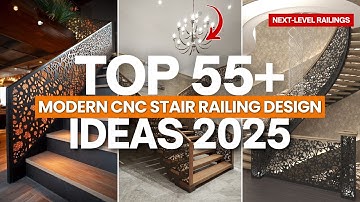 Top 55+ Modern CNC Stair Railing Design Ideas | best CNC railing design  Laser Cut Staircase Railing