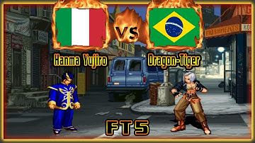 Real Bout Fatal Fury 2 - Hanma Yujiro (BRA) VS (ITA) Dragon-Tiger [rbff2] [Fightcade] [FT5]