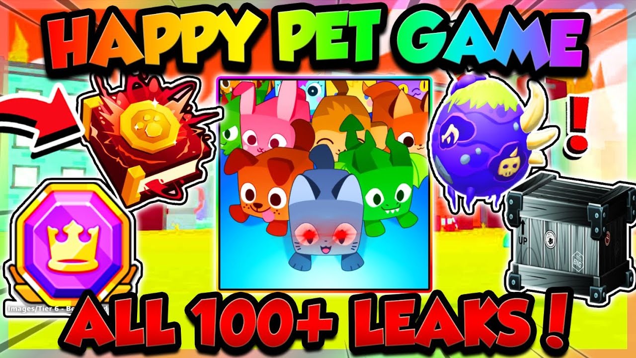 ALL LEAKS* For Preston's NEW Happy Pet Game (Roblox) 