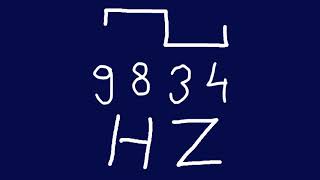 9834 hz square