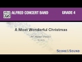 A Most Wonderful Christmas, arr. Robert Sheldon – Score & Sound