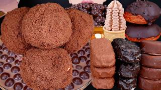 ASMR CHOCOLATE CAKE MALTESERS KITKAT ICE CREAM NUTELLA DESSERT MUKBANG 초콜릿 먹방チョコレート 咀嚼音EATING SOUNDS