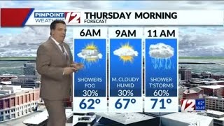 Wpri 12 Weather Forecast 52224 Scattered Showers Thunder Thursday