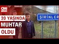 20 Yaşındaki Muhtar Rakiplerine Taş Çıkardı! Şirinler Köyü Tercihini Mustafa&#39;dan yana kullandı