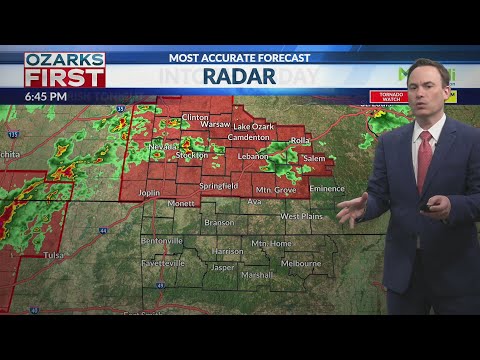 Severe storms possible tonight, additional waves of storms through Friday night