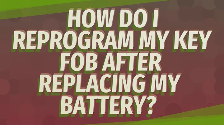 How do I reprogram my key fob after replacing my battery?