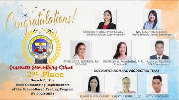 GVES School-Based Feeding Program 2020-2021